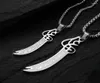 Pendant Necklaces Muslim Quran Verse Ali Eye Sword Necklace For Men Women Stainless Steel Amulet Jewelry Islamic GiftPendant7810685