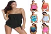 Spring Bathing Suit Womens Printed Bikini Sexig stor storlek Split konservativ bantdräkt 41917301R1792545
