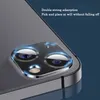 Lens Camera Metal Protector Glass na iPhone 14 13 Pro Max 13 Mini Back Lens Cap na iPhonie 14 Plus 13 12 mini obudowy ochronne