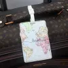 Creative World Map Accessoires de voyage de haute qualité Luggage Tag Pu Suitcase Id Addres Holder Bands Banding Tag Label portable