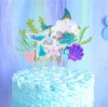 Rose Unicorn thème fête gâteau déco pvc gâteau topper couronne brillante cupcake toppers anniversaire de mariage fête de baby shower favori