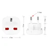 EU Plug Adapter Socket British UK To EU Euro Travel Adapter Electrical Plug Converter Outlet UK AC Power Cable Charger Socket