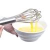 8/10/12 inch roestvrijstalen ballondraad Glansland handleiding Eierklopper Mixer Keuken Bakgerei Melk Cream Boter Bekijkmixer