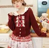 Damen-Strick japanische Massenproduktion im Minenstil Sweet Bow Strickwear Herbst Winter weibliche Langarm-Langarm-Single-Breast-Strickjacke Pullover