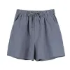 2022 NIEUWE HOTE HOOG HOOG VROUWEN Shorts Summer Solid Color Wide Leg Streetwear Simple Bow Short Pants for Party