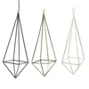 2022 New Hanging Air Plant Holder Geometric Planter Metal Airplant Rack Hanger