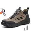 Boots Travail Sénalisation Chaussures pour hommes Antismash Antipuncture Work Sneakers Indestructible Steel Toe Chaussures Bottes de sécurité protectrices