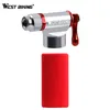 WEST BIKING Mini Pump Schrader Presta Bicycle Pump 2 Styles Avaiable CO2 Inflator Insulated Sleeve Air Cycling Bike Hand Pump