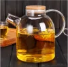 1PC 1000ml 1600ml Heat Resistan Glass Teapot Simple Kettle Tea Pot Convenient Office Tea Coffee Pot JM 1007