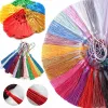 100 st/parti 13 cm polyester siden tofsels frans spik hängande spik toassel gardiner för sömnad gardin accessorie diy hantverk