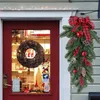 Dekorative Blumen Weihnachten Kiefernnadel Girlande Tränendesign rustikale künstliche Haustür Dekor Winter Anhänger Haushaltsbetreuung