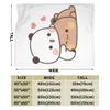 Bubu dudu Panda Bear Branket Soft Warm Flannel Throw for Bed Living Room Picnic Travel Home Sofa 240326