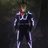 Nouvelle arrivée armure à LED Lumière vestes Costume laser avec verres gants laser Vêtements de tenue LED costume LED pour costumes de robot LED