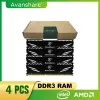 Rams Avanshare Masaüstü Ram Bellek DDR3 8GB 4GB 1600MHz 1333MHz Siyah Isı Lavabo Ram Intel AMD Anakart Tüm Uyumlu