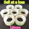 Breedte18 mm Small Office S2 transparante tape Studenten Lijmbanden lijmverpakkingsbenodigdheden Drop verzending