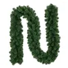 Fleurs décoratives 2,7 m de Noël Couronne artificielle Green Family Party Decoration Enfants Roard Hanging Supplies