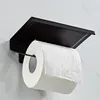 1pc Free Punch Aluminum Alloy Tissue Holder Toilet Paper Holder Mobile Phone Bathroom Paper Roll Rack Wall Mount Product ZJM9228