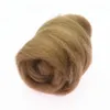 10G/50G/100G/Basic Color Series Fibra de lã Flor Animal Felting Felting Handmade Spinning Diy Craft Materials Tool Felt Christmas