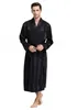 Mens Silk Satin Pyjamas Sleepwear Robe gewaden Bathrobe Nachtjarig