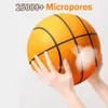 Basketball silencieux Taille 7 Mute de mousse de basket-ball en mousse de basket-ball 24cm Bounce Football Sports Toys 240409