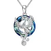 Ny Firebird -hänge för kvinnors färgglada Crystal Phoenix -halsband