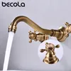 Becola Double Manage tre fori RUCCHIO BAGNO ANTICO ANTICO ACCESSI DI MIGLIORAMENTO DELLA CASA BRONZI