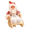 Boże Narodzenie na sankach Santa Claus lalki wiszące wisiorek Xmas Pluszowe ozdoby