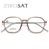 Strame da sole Suntrami Zirosat 9888 Anti Blu Titanium Myopia occhiali retrò di occhiali da prescrizione ottica telaio per uomini o donne