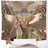 Psychedelische scène Tapestry Hippie Slaapkamer Huisdecor Hekserij Tapestry Tapestry Boheemse decoratieve yoga mat Sofa deken laken