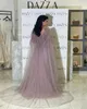 Urban Sexy Dresses Noble Saudi Arabic Evening Dresses Square Collar A-Line Sequineds Cap Sleeves Feathers Prom Dresses for women 2023 24410