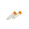 25Pcs Conical Centrifuge Tube 50ml Plastic Screw Cap Cusp Bottom Test Tubes