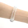 MI Band 8 7 6 Bracelet Bandle Bandes de perles de cristal faits à la main pour Xiaomi Miband 5 4 STAPS CORREA ELASTIC LUXEUR BLING FEMMES GRIPLES