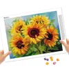 EVERSHINE Diamond Painting Flower Rhinestone Immagine piena a mosaico quadrato ricamo di girasole per girasole per girasole hobby fatto a mano