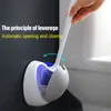 Musambban TPE silicone Brush Testa della testa di spazzole WC Strumenti di pulizia WC per accessori per il bagno per la casa montati a parete