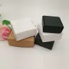 15pcs Geschenkverpackungspapierschachtel Schwarz/Kraft/weiße Papierschachtel für Geschenke Süßigkeiten Hochzeit Süßigkeiten Kisten Kraftpapier Aufbewahrung Packung Box