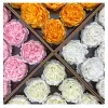 Cabeza de 10*7.5 cm / 9 piezas Nuevo talla de gran tamaño Flor artificial Peony Flower Head Romantic Valentine Day Regalo Diy Decoración del hogar de bodas