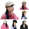 Berets Women's Spring/Summer Korean Edition Versatile Simple British Vintage Bright Line Women French Painting Hat Small Hats