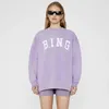 Bluza bing nowa niszowa projektant projektant Ab Hoodie pullover swobodny moda litera vintage druk okrągły bawełniany trend luźny wszechstronny sweter k91x