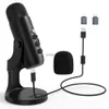 Microphones K66 USB condenser gaming microphone professional podcast suitable for PC streaming voice recording compatible with laptop desktopsQ