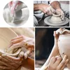 32PCSアーツクラフトクレイ彫刻ツール陶器彫刻ツールキット陶器セラミックセラミックス木製ハンドルモデリング粘土ツールセット