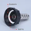 1Pcs IBC Water Tank Drain Adapter Garden Hose Connector S60x6 Thread cap to 1/2" 3/4" 1" Fitting Replacement Valve Parts