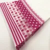 50pcs rosa Punkte kegelförmige Leckereien Popcorn-Taschen Cellophane Candy Bags Triangular Spun Zuckerverpackungstasche für Snack Candy Keks