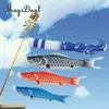 Magideal 40 cm/55 cm/70cm/100cm/150 cm Flagal de carpas de viento japonesa Koi Nobori Fish Fish Spreader de viento Decoraciones de fiesta en el hogar