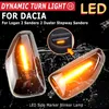 LED Dynamic Side Marker Light Arrow Turn Signal Blinker Lamps för Dacia Logan 2 Sandero 2 Duster 2 Renault Stepway