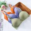 Bras Women Bra Biegle Push Up Tops Seksowna bieliźnia bezprzewodowa AB Cup Bras Comfort bielizny Solidny kolor moda Zebranie bralett 240410