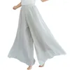 Women's Pants Wide Leg Long Trousers Stylish Collection Casual Culottes High Waist Skirt For Everyday