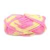 Diy Tool Colorful Print And Dyeing Hand-knitted Thread 30/60 Yard Elastic Cord Woven Thick Wool Crochet Bag For Blanket Thread