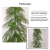 Decorative Flowers Christmas Garland 5Ft Greenery For Holiday Decor Indoor Outdoor Pine Decoration Xmas