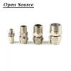Tube OD 4 6 8 10 12mm till M5 1/8 "1/4" 3/8 "1/2" BSP Male Thread Pneumatic Quick Screw Pipe Fitings PC