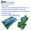 DC 12V 24V 8 Entrée isolée 8 Sortie Din35 C45 Rail Boîte de rail UART Module de relais RS485 MODBUS RTU COMMANDE COMMINEUR DE COMMANDE